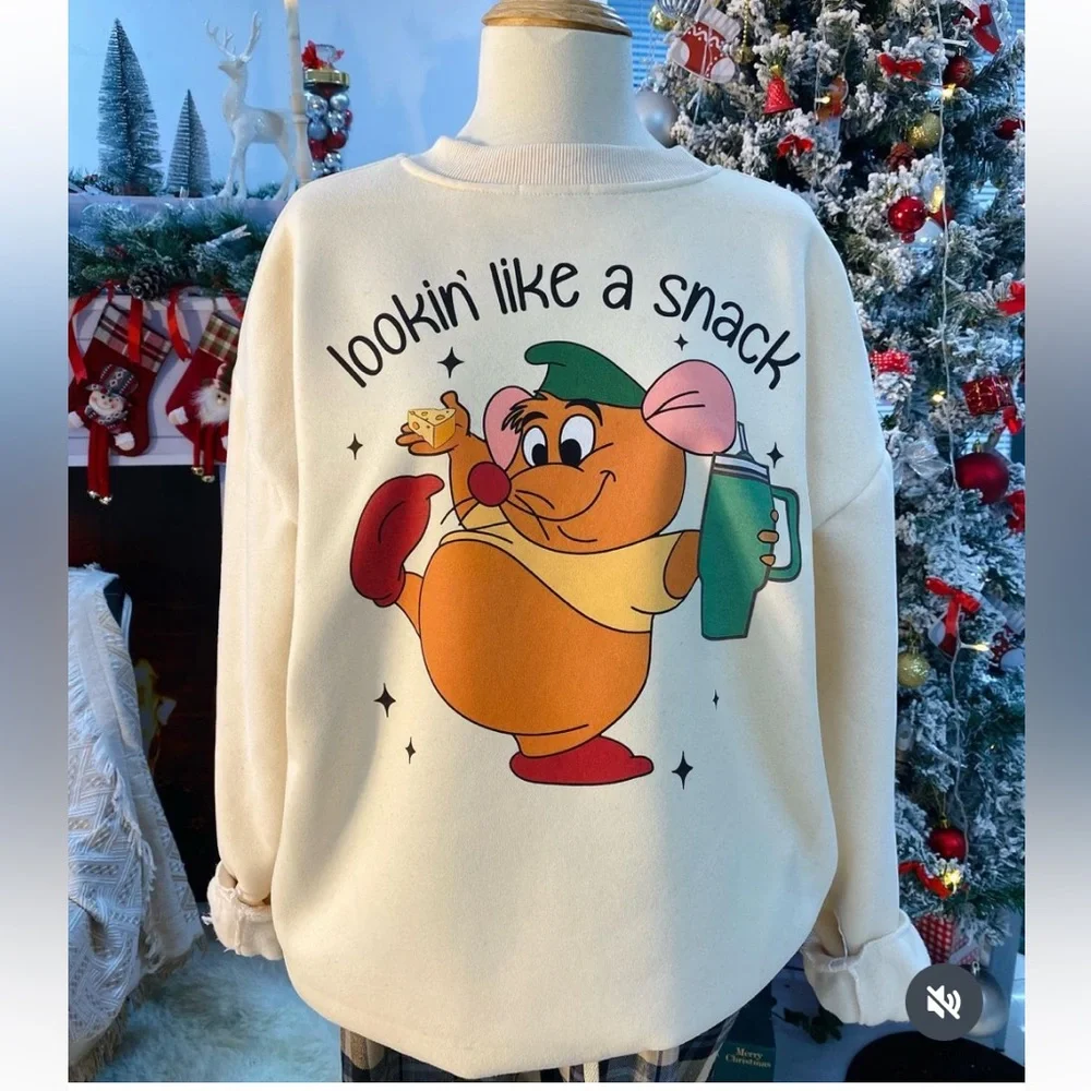 DISNEY Sweatshirt - Cinderella/Gus Gus - Picture 1 of 7